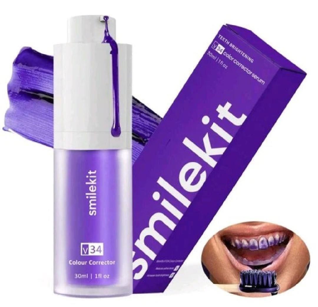 Teeth Whitening V34 Colour Corrector Serum - Purple Toothpaste